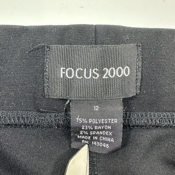 Focus 2000 Pull On Elastic Waist Pants Size 12 - Picture 3 of 6